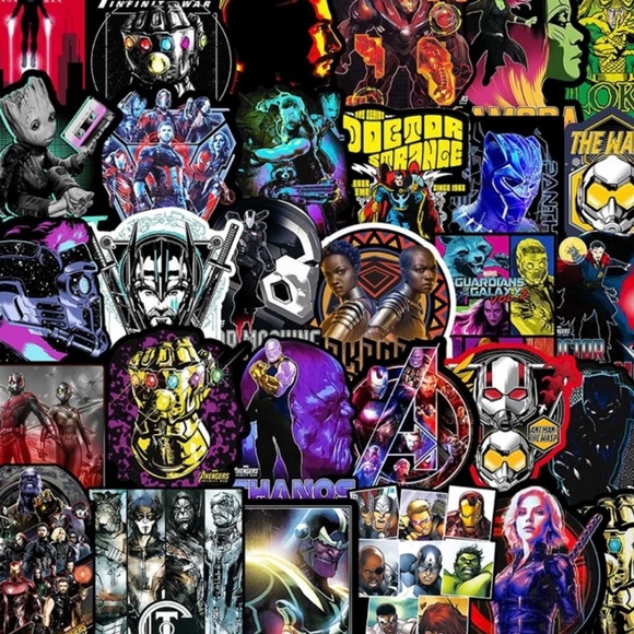 Marvel, 25 Random Waterproof Stickers - Picture 2 of 3